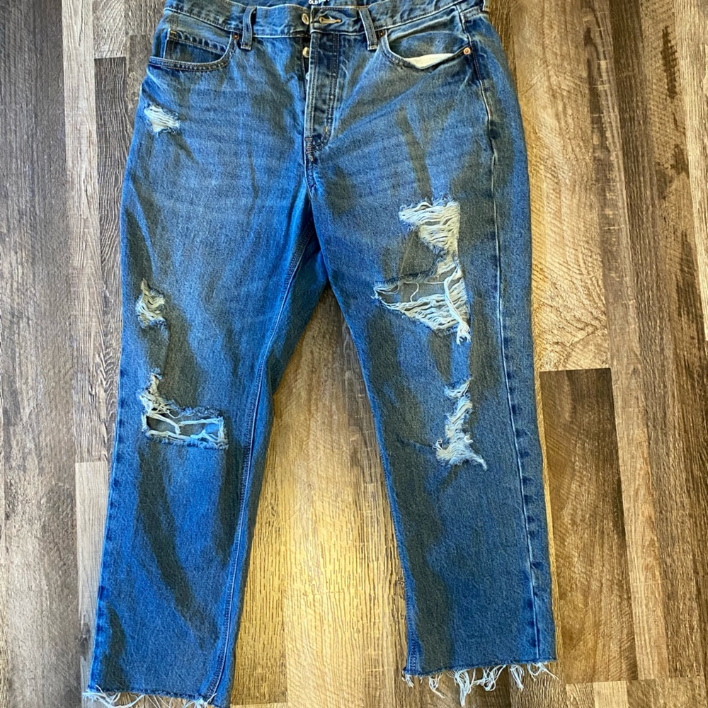 Old Navy Slouchy Distressed
